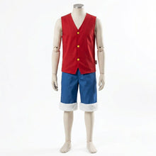 Load image into Gallery viewer, Anime Pirate Monkey Captain Cosplay Red Vest Costume Outfit for Men Kids Halloween