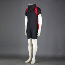Load image into Gallery viewer, Anime Red-Eyed Avenger Rogue Ninja Taking Exam Cosplay Costume Black Outfit with Red Sash