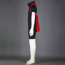 Load image into Gallery viewer, Anime Red-Eyed Avenger Rogue Ninja Taking Exam Cosplay Costume Black Outfit with Red Sash
