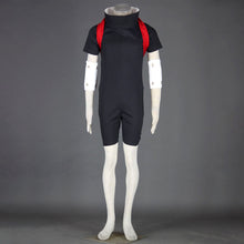 Load image into Gallery viewer, Anime Red-Eyed Avenger Rogue Ninja Taking Exam Cosplay Costume Black Outfit with Red Sash