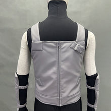 Load image into Gallery viewer, Masked White Hair Copy Ninja Black Ops Style Cosplay Gray Vest Costume for Men Kids