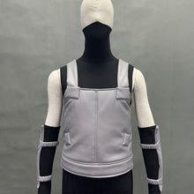 Load image into Gallery viewer, Masked White Hair Copy Ninja Black Ops Style Cosplay Gray Vest Costume for Men Kids