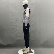 Load image into Gallery viewer, Masked White Hair Copy Ninja Black Ops Style Cosplay Gray Vest Costume for Men Kids