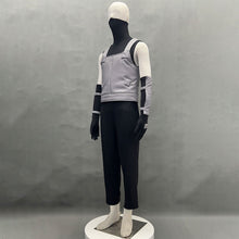 Load image into Gallery viewer, Masked White Hair Copy Ninja Black Ops Style Cosplay Gray Vest Costume for Men Kids