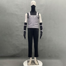 Load image into Gallery viewer, Masked White Hair Copy Ninja Black Ops Style Cosplay Gray Vest Costume for Men Kids