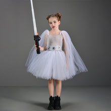 Load image into Gallery viewer, Kids Star Wars Costume Princess Leia Dress Cosplay White Dress for Halloween