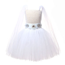 Load image into Gallery viewer, Kids Star Wars Costume Princess Leia Dress Cosplay White Dress for Halloween
