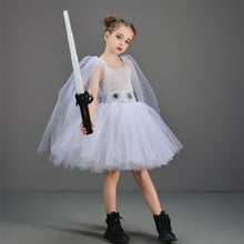 Load image into Gallery viewer, Kids Star Wars Costume Princess Leia Dress Cosplay White Dress for Halloween