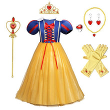 Load image into Gallery viewer, Princess Snow White Costume Generic Dress Up with Accessories for Girls Party