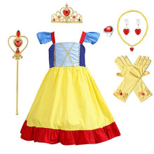 Load image into Gallery viewer, Princess Costume Snow White Summer Dress With Accessories For Girls Party
