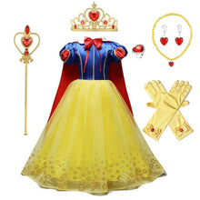 Load image into Gallery viewer, Kid's High Quality Snow White Costume Princess Costumes Dress With Accessories