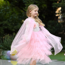 Load image into Gallery viewer, Kids Frozen Snow White Beauty and the Beast Costume Princess Elsa Anna Belle Cosplay Rainbow Capes Robe