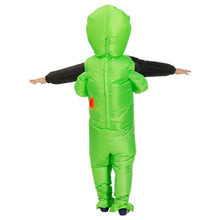 Load image into Gallery viewer, Green Alien Inflatable Cosplay Costume Funny Blow Up Suit Halloween party For Adults and Kids