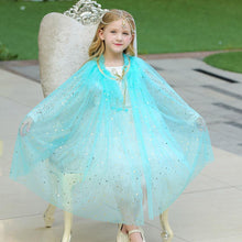 Load image into Gallery viewer, Kids Frozen Snow White Beauty and the Beast Costume Princess Elsa Anna Belle Cosplay Rainbow Capes Robe