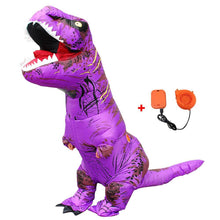 Load image into Gallery viewer, T Rex Costume Inflatable Dinosaur Cosplay Suit Halloween Dino Costume For Adults and Kids
