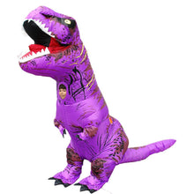 Load image into Gallery viewer, T Rex Costume Inflatable Dinosaur Cosplay Suit Halloween Dino Costume For Adults and Kids