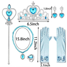 Load image into Gallery viewer, Costume Princess Elsa Cosplay Dress with Robe For Girls Birthday Party Dress With Accessories