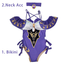 Load image into Gallery viewer, Genshin Impact Costumes Hu tao Hina Lisa Swimsuit Cosplay with Accessories for Women