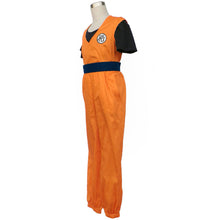 Load image into Gallery viewer, Dragon Ball Costume Son Goku Trainning Orange Suit Chinese Go Letter Cosplay Suit for Men and Kids