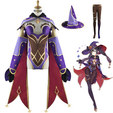 Load image into Gallery viewer, Genshin Impact Costume Astrologist Mona Megistus Cosplay Full Set Halloween Costume For Women