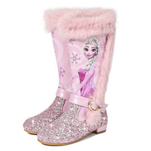 Load image into Gallery viewer, Kids Disney Frozen Costume Princess Elsa Anna Cosplay Low Heel Boots