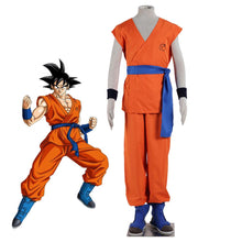 Load image into Gallery viewer, Men and Kids Dragon Ball Costume Son Goku Cosplay Practice Clothes Full Set With Shoes