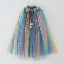Load image into Gallery viewer, Kids Frozen Snow White Beauty and the Beast Costume Princess Elsa Anna Belle Cosplay Rainbow Capes Robe