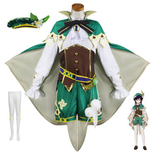 Load image into Gallery viewer, Genshin Impact Costume Venti Cosplay Full Set Halloween Costume For Women