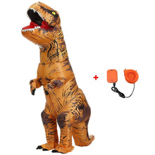 Load image into Gallery viewer, T Rex Costume Inflatable Dinosaur Cosplay Suit Halloween Dino Costume For Adults and Kids