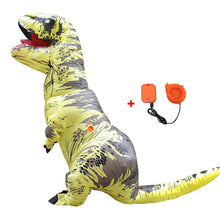 Load image into Gallery viewer, T Rex Costume Inflatable Dinosaur Cosplay Suit Halloween Dino Costume For Adults and Kids