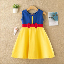 Load image into Gallery viewer, Princess Snow White Costume Cotton Dress for Toddler Girls Party
