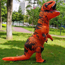 Load image into Gallery viewer, T Rex Costume Inflatable Dinosaur Cosplay Suit Halloween Dino Costume For Adults and Kids