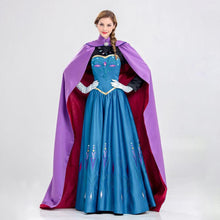 Load image into Gallery viewer, Women's Frozen Costume Princess Anna Cosplay Sequin Dress With Wig