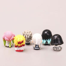 Load image into Gallery viewer, 6Pcs Demon Slayer Figure Kamado Tanjirou Kamado Nezuko Figure Sitting Cute Chibi Toys