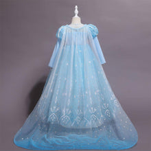 Load image into Gallery viewer, Costume Princess Elsa Cosplay Dress with Robe For Girls Birthday Party Dress With Accessories