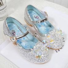 Load image into Gallery viewer, Kids Disney Frozen Costume Princess Elsa Anna Cosplay Crystal Low Heel Shoes