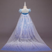 Load image into Gallery viewer, Costume Princess Elsa Cosplay Dress with Robe For Girls Birthday Party Dress With Accessories