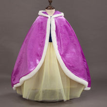 Load image into Gallery viewer, Kids Frozen Snow White Beauty and the Beast Costume Princess Elsa Anna Belle Cosplay Capes Robe