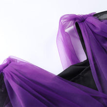 Load image into Gallery viewer, Girls Witch Costume Dress Halloween Witch Cosplay Purple Dress with Witch Hat