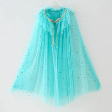 Load image into Gallery viewer, Kids Frozen Snow White Beauty and the Beast Costume Princess Elsa Anna Belle Cosplay Rainbow Capes Robe
