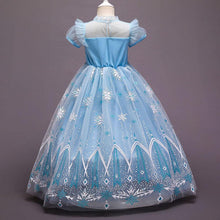 Load image into Gallery viewer, Costume Princess Elsa Cosplay Dress For Girls Birthday Party Dress With Accessories