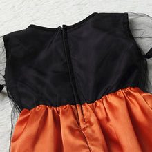 Load image into Gallery viewer, Girls Witch Costume Dress Halloween Witch Cosplay Dress with Witch Hat
