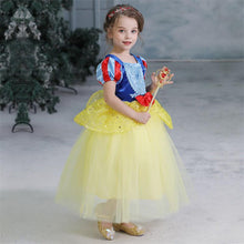 Load image into Gallery viewer, Snow White Costume Princess Costumes Puff Sleeve Dress With Accessories For Kids