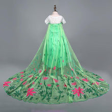 Load image into Gallery viewer, Kids Frozen Costume Princess Elsa Cosplay Birthday or Party Green Dress With Accessories