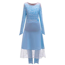 Load image into Gallery viewer, Kids Frozen Costume Princess Elsa Cosplay Birthday or Party Dress With Accessories