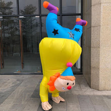 Load image into Gallery viewer, Inflatable Handstand Joker Cosplay Costume Blow Up Suit Halloween party For Adults