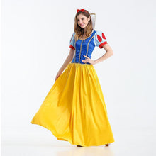 Load image into Gallery viewer, Larger Skirt Snow White Costume Dress for Adult Classic Princess Cosplay