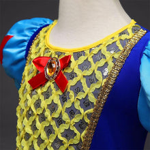 Load image into Gallery viewer, Kid's Snow White Costume Princess Costumes Puff Sleeve Dress With Accessories