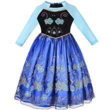 Load image into Gallery viewer, Kids Frozen Costume Princess Anna Cosplay Dress With Accessories and Cape For Girs Birthday and Party