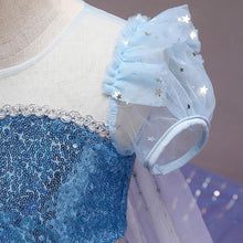 Load image into Gallery viewer, Costume Princess Elsa Cosplay Dress with Robe For Girls Birthday Party Dress With Accessories